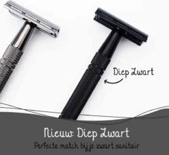 Bamboozy Safety Razor + 20 Scheermesjes Aluminium Zwart Black Unisex Voor Mannen Vrouwen Scheermes -Verzorgingsproductenwinkel 1200x1102 2