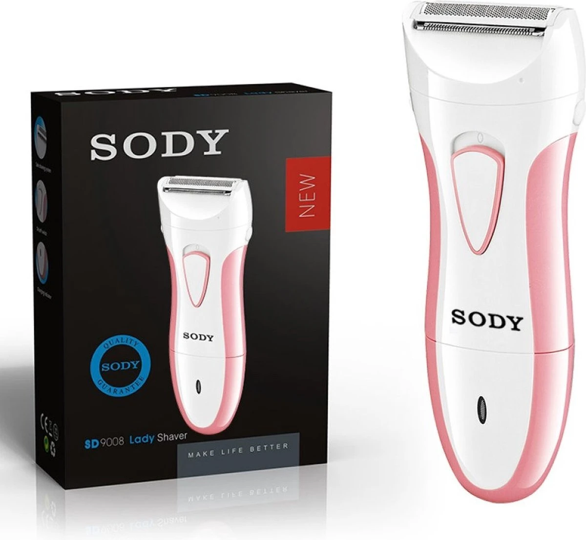 SODY 9008 Waterdicht Ladyshaver + Incl. Precisietrimmer -Scheerapparaat - Snel En Pijnloos Van Ongewenste Haren Af. Gezicht -Wenkbrauw Trimmer Inclusief Batterijen. 8 SODY 9008 Waterdicht Ladyshaver + Incl. Precisietrimmer -Scheerapparaat - Snel En Pijnloos Van Ongewenste Haren Af. Gezicht -Wenkbrauw Trimmer Inclusief Batterijen. - Afbeelding 8