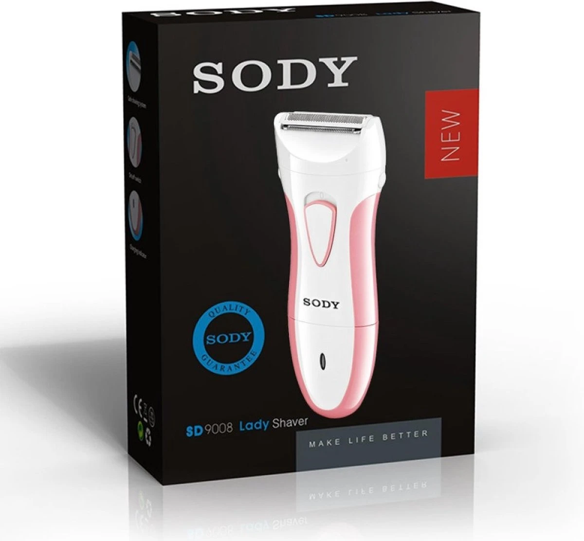 SODY 9008 Waterdicht Ladyshaver + Incl. Precisietrimmer -Scheerapparaat - Snel En Pijnloos Van Ongewenste Haren Af. Gezicht -Wenkbrauw Trimmer Inclusief Batterijen. 7 SODY 9008 Waterdicht Ladyshaver + Incl. Precisietrimmer -Scheerapparaat - Snel En Pijnloos Van Ongewenste Haren Af. Gezicht -Wenkbrauw Trimmer Inclusief Batterijen. - Afbeelding 7