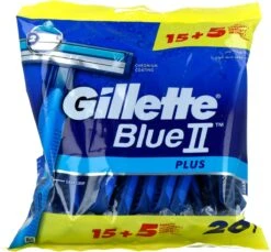 Gillette® Gillette BlueII Plus Wegwerpmesjes Mannen - 20 Stuks 21 Gillette® Gillette BlueII Plus Wegwerpmesjes Mannen - 20 Stuks -Verzorgingsproductenwinkel 1200x1114 1