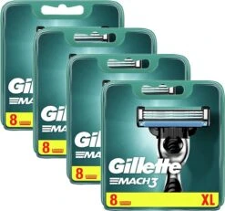 Verzorgingsproductenwinkel 37 GilletteĀ® Gillette Mach 3 Scheermesjes - 32 Stuks