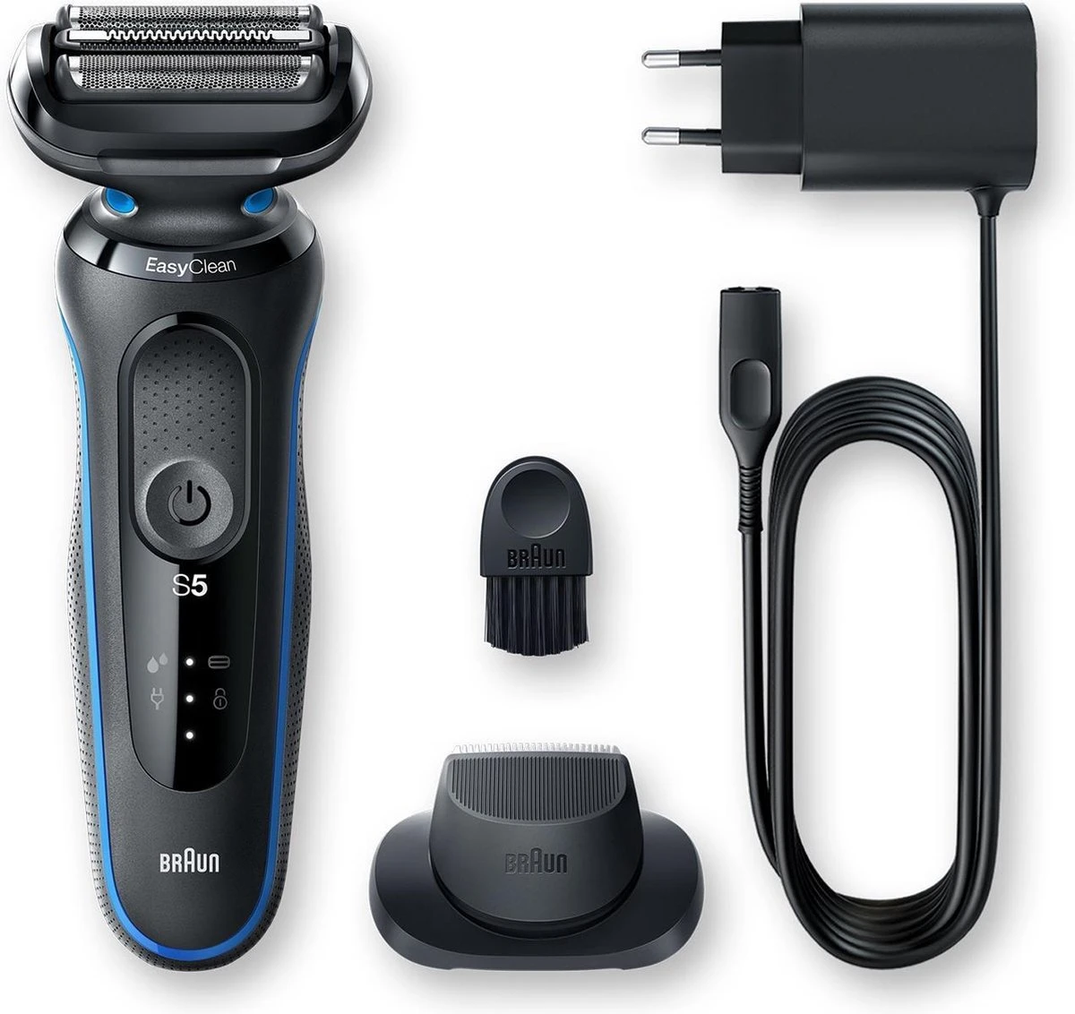 Braun Series 5 50-B1200S Scheerapparaat Met Scheerblad Trimmer Zwart, Blauw 3 Braun Series 5 50-B1200S Scheerapparaat Met Scheerblad Trimmer Zwart, Blauw - Afbeelding 3