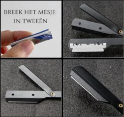 Bolano® Premium Shavette Open Scheermes Black Wood + 50 Single Edge Scheermesjes - Klassiek Barbiersmes Straight Razor Voor Mannen - Cut Throat Razor Nekmes - Klassiek Klap Scheermes - Safety Razor Feather Mes -Verzorgingsproductenwinkel 1200x1134 6