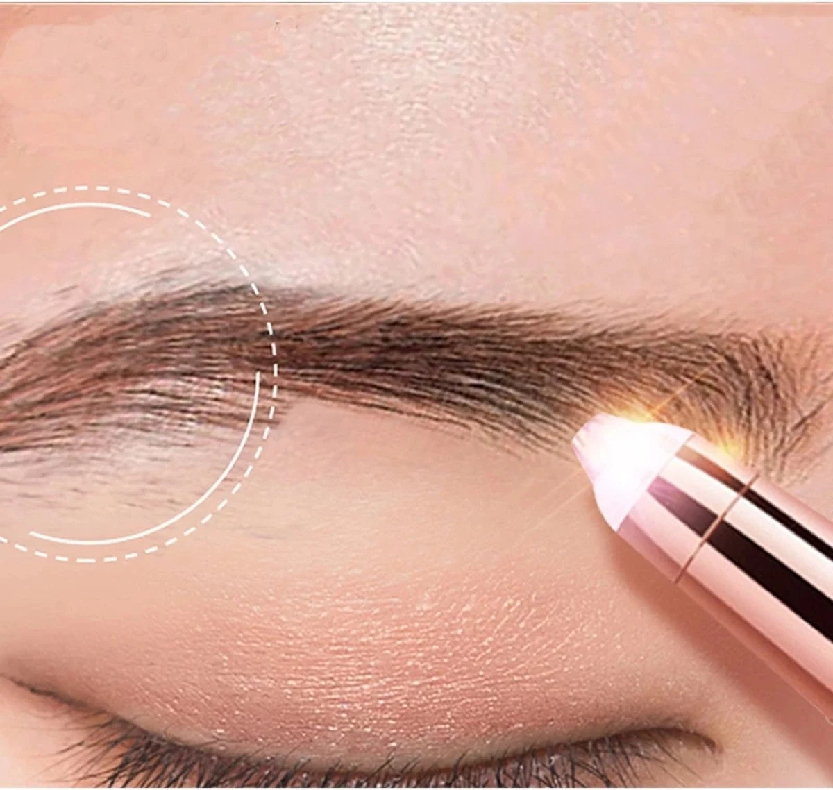 FLAWLBSS -Elektrische Wenkbrauw Trimmer Voor Vrouwen -Trimmer Dames Gezicht - Gezichtstrimmer - Wenkbrauw Trimmer - Wenkbrauwtrimmer Trimmer Gezicht - Wit 3 FLAWLBSS -Elektrische Wenkbrauw Trimmer Voor Vrouwen -Trimmer Dames Gezicht - Gezichtstrimmer - Wenkbrauw Trimmer - Wenkbrauwtrimmer Trimmer Gezicht - Wit - Afbeelding 3