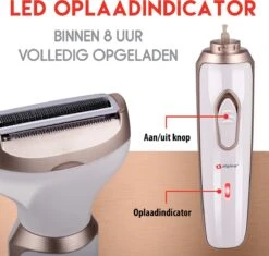 Alpina Ladyshave - Scheerapparaat Vrouwen - 4-in-1 - Lichaam En Gezicht - Incl. Wenkbrauwtrimmer - USB Oplaadbaar 18 Alpina Ladyshave - Scheerapparaat Vrouwen - 4-in-1 - Lichaam En Gezicht - Incl. Wenkbrauwtrimmer - USB Oplaadbaar -Verzorgingsproductenwinkel 1200x1141 3