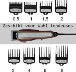 Opzetkammen Geschikt Voor Wahl Tondeuse Set 8 Stuks + Tondeuse Olie - Opzetkammen Voor Tondeuse -Verzorgingsproductenwinkel 1200x1148