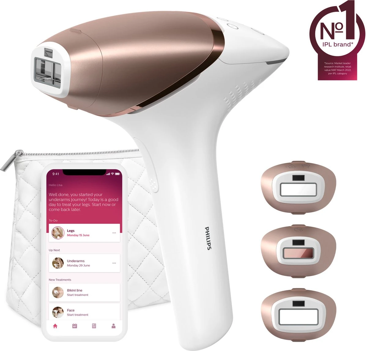 Philips Lumea Prestige 9000 Series BRI955/00 - IPL Ontharingsapparaat 2 Philips Lumea Prestige 9000 Series BRI955/00 - IPL Ontharingsapparaat - Afbeelding 2