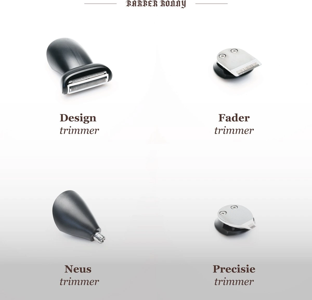 BarberRonny 5 In 1 Baardtrimmer Voor Mannen - Trimmer - Bodygroomer - Multigroomer 8 BarberRonny 5 In 1 Baardtrimmer Voor Mannen - Trimmer - Bodygroomer - Multigroomer - Afbeelding 8