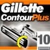 Gillette® Gillette Contour Plus - 10 Stuks - Wegwerpscheermesjes