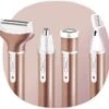 Smart-Tech - 4 In 1 Ladyshave - Oplaadbaar - Wenkbrauw Trimmer - Neus- En Oor Trimmer - Rose Gold