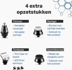 Vivid Green 5-in-1 Scheerapparaat Mannen - Trimmer - Nat En Droog Scheren - Incl. 5 Opzetstukken - Draadloos 18 Vivid Green 5-in-1 Scheerapparaat Mannen - Trimmer - Nat En Droog Scheren - Incl. 5 Opzetstukken - Draadloos -Verzorgingsproductenwinkel 1200x1167 3