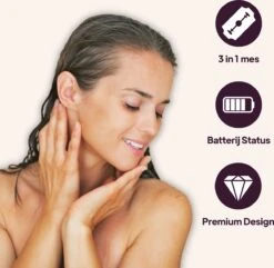 Clean Supply® Ladyshave Voor Vrouwen - 3 In 1 Ladyshave - Inclusief Opbergtasje - Gezicht - Oksels - Benen - Bikinilijn - Scheerapparaat Vrouw - Haarverwijderaar - Trimmer Vrouw - Ladyshave - Oplaadbaar - Met Standaard -Verzorgingsproductenwinkel 1200x1169 3