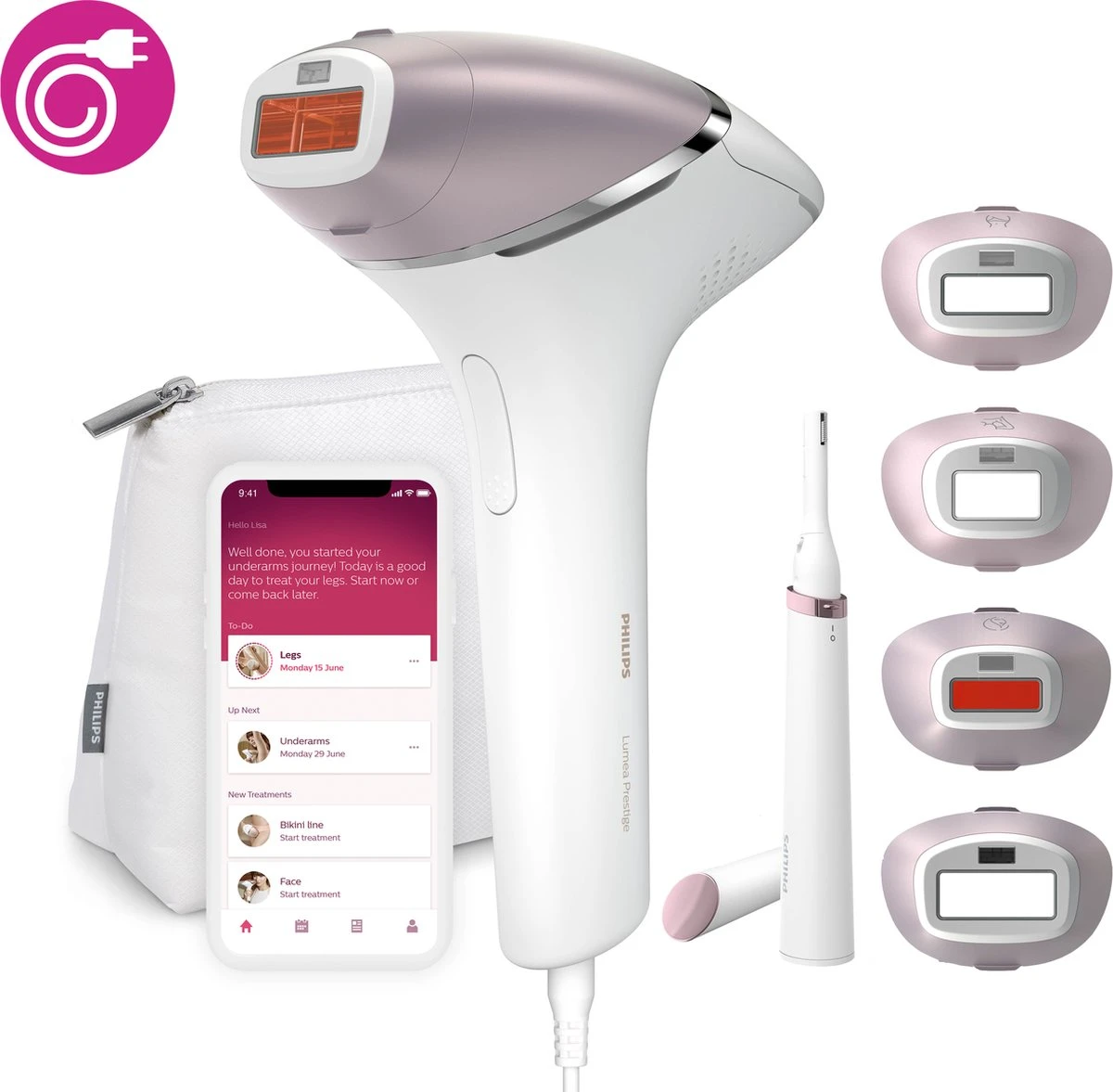 Philips Lumea Prestige 8000 Series BRI949/00 - IPL Ontharingsapparaat 1 Philips Lumea Prestige 8000 Series BRI949/00 - IPL Ontharingsapparaat