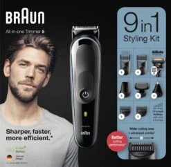 Braun Multigroomer 5 MGK5380 - 9in1 Trimmer Voor Mannen - Baard + Haar 16 Braun Multigroomer 5 MGK5380 - 9in1 Trimmer Voor Mannen - Baard + Haar -Verzorgingsproductenwinkel 1200x1177 8