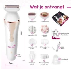 TheBeautyWay 4 In 1 Ladyshave – Draadloos - Nat & Droog - Massage, Reinig & Epileer - Scheerapparaat Vrouw 19 TheBeautyWay 4 In 1 Ladyshave – Draadloos - Nat & Droog - Massage, Reinig & Epileer - Scheerapparaat Vrouw -Verzorgingsproductenwinkel 1200x1178 2