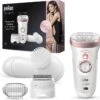 Braun Silk-épil 9 9-880 - Epilator - Voor Vrouwen Voor Langdurige Ontharing - Wit/Roségoud