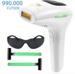 Mea Manu - Laser Ontharingsapparaat - IPL Ontharingsapparaat - Laser Ontharing - Laser En Lichtontharing - IPL Ontharing - Inclusief GRATIS Beschermbril En 2 Scheermesjes