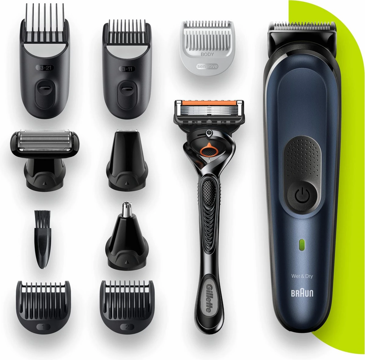 Braun Multigroomer 7 MGK7330 - 10in1 Trimmer Voor Mannen - Baard + Haar 3 Braun Multigroomer 7 MGK7330 - 10in1 Trimmer Voor Mannen - Baard + Haar - Afbeelding 3