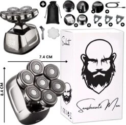 6-in-1 Scheerapparaat Mannen – Trimmer - Skull Edition PRO - Electric Face & Head Shaver - Hoofd Kaal Scheren – Nat & Droog - USB Laden - Elektrisch - Incl. E-Book -Verzorgingsproductenwinkel 1200x1189 7