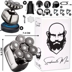 6-in-1 Scheerapparaat Mannen – Trimmer - Skull Edition PRO - Electric Face & Head Shaver - Hoofd Kaal Scheren – Nat & Droog - Draadloos Opladen - Elektrisch - Incl. E-Book -Verzorgingsproductenwinkel 1200x1189 9