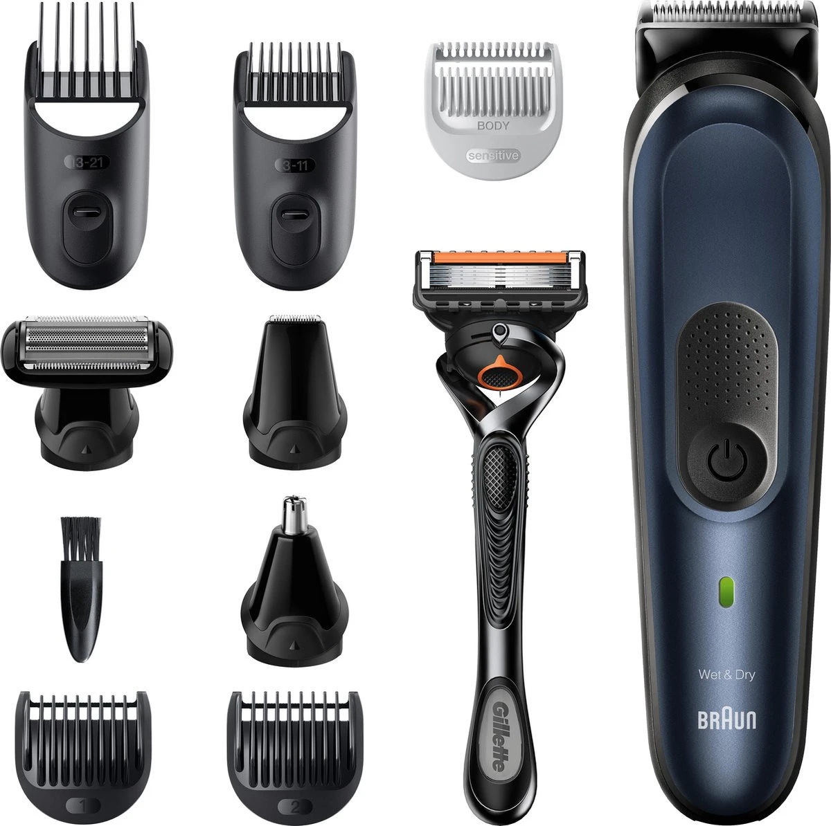 Braun Multigroomer 7 MGK7330 - 10in1 Trimmer Voor Mannen - Baard + Haar 11 Braun Multigroomer 7 MGK7330 - 10in1 Trimmer Voor Mannen - Baard + Haar - Afbeelding 11
