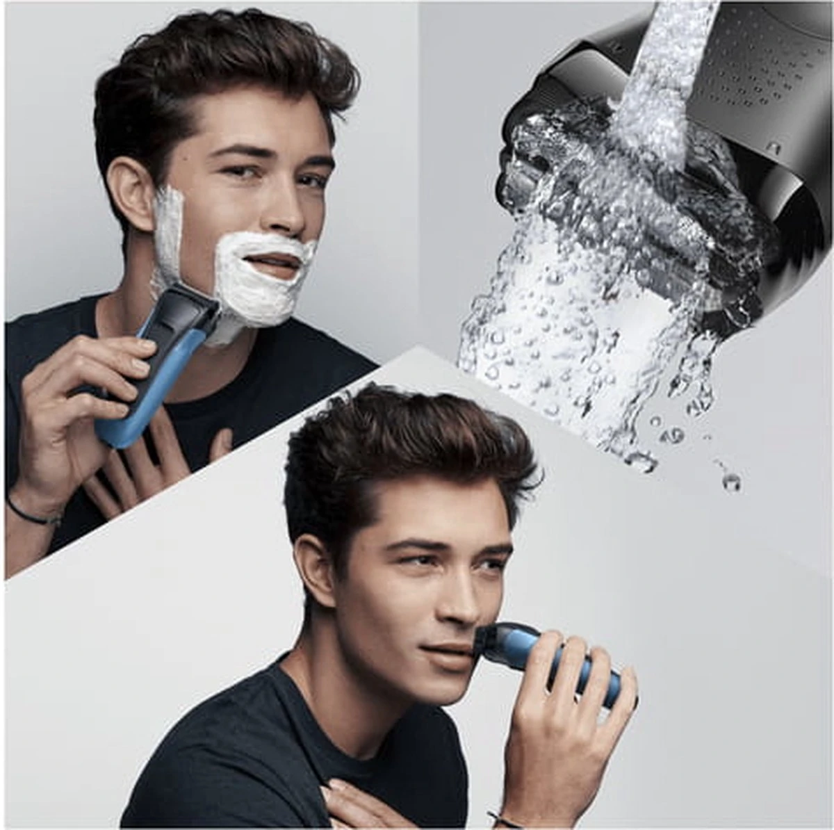 Braun Series 3 310s Oplaadbaar Wet&Dry Elektrisch Scheerapparaat, Blauw 16 Braun Series 3 310s Oplaadbaar Wet&Dry Elektrisch Scheerapparaat, Blauw - Afbeelding 16