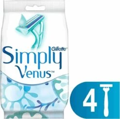 Gillette Simply Venus2 Wegwerpscheermesjes Vrouwen - 4 Stuks