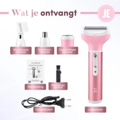 J.E Ladyshave Voor Vrouwen - Ontharings Trimmer - Haarverwijderaar - 4 In 1 -Verzorgingsproductenwinkel 1200x1197 20