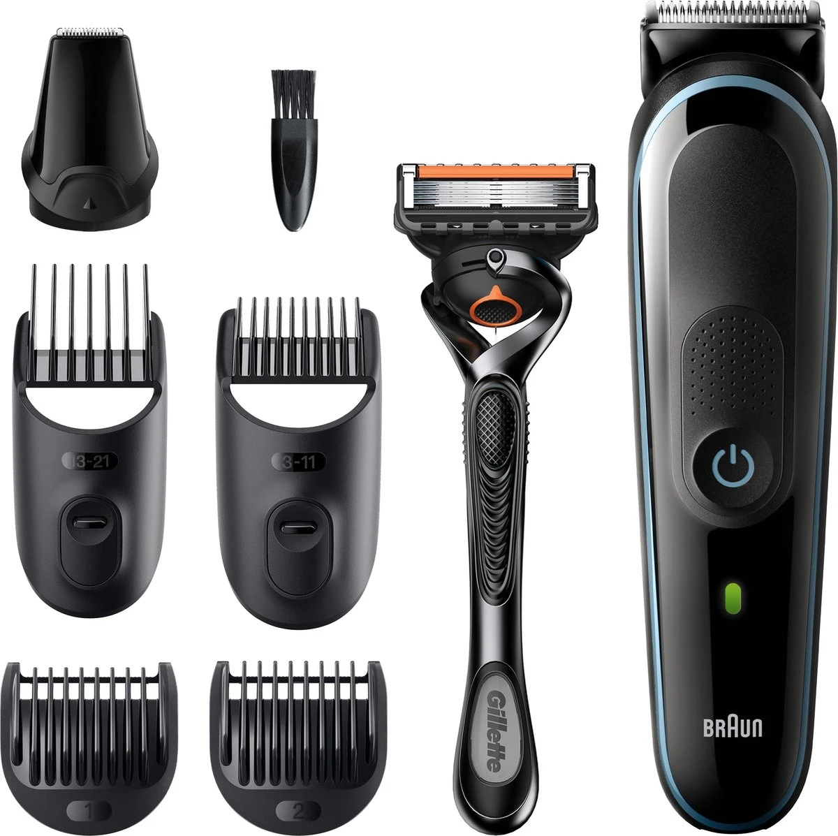 Braun Multigroomer 5 MGK5355 - 7in1 Trimmer Voor Mannen - 5 Opzetstukken 6 Braun Multigroomer 5 MGK5355 - 7in1 Trimmer Voor Mannen - 5 Opzetstukken - Afbeelding 6