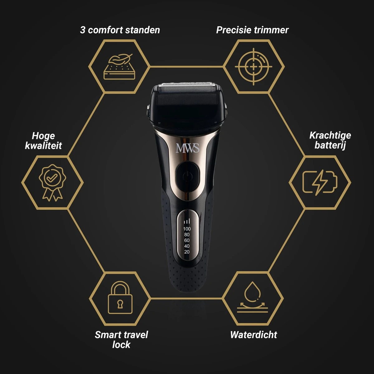 Scheerapparaat Mannen - Waterdicht - Meerdere Standen - Met Ingebouwde Precisietrimmer 5 Scheerapparaat Mannen - Waterdicht - Meerdere Standen - Met Ingebouwde Precisietrimmer - Afbeelding 5