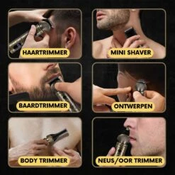 6-in-1 Baardtrimmer Mannen - Trimmer Voor Baard En Lichaam - Incl. 6 Opzetstukken - Bodygroomer Mannen - Bodytrimmer Heren - Tondeuse - 0.5-15MM - Neus En Oor 21 6-in-1 Baardtrimmer Mannen - Trimmer Voor Baard En Lichaam - Incl. 6 Opzetstukken - Bodygroomer Mannen - Bodytrimmer Heren - Tondeuse - 0.5-15MM - Neus En Oor -Verzorgingsproductenwinkel 1200x1199 30