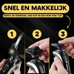 5-in-1 Elektrisch Scheerapparaat Mannen Met Trimmer S1110 - Nat & Droog – Baardtrimmer - Tondeuse - Neustrimmer - 5 Opzetstukken - Electric Shaver - Waterproof -Verzorgingsproductenwinkel 1200x1199 44