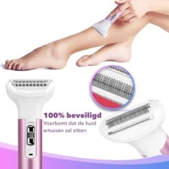 MM Brands 5 In 1 Ladyshave Voor Vrouwen - Trimmer Vrouw - Haarverwijderaar - Roze -Verzorgingsproductenwinkel 1200x1200 1006