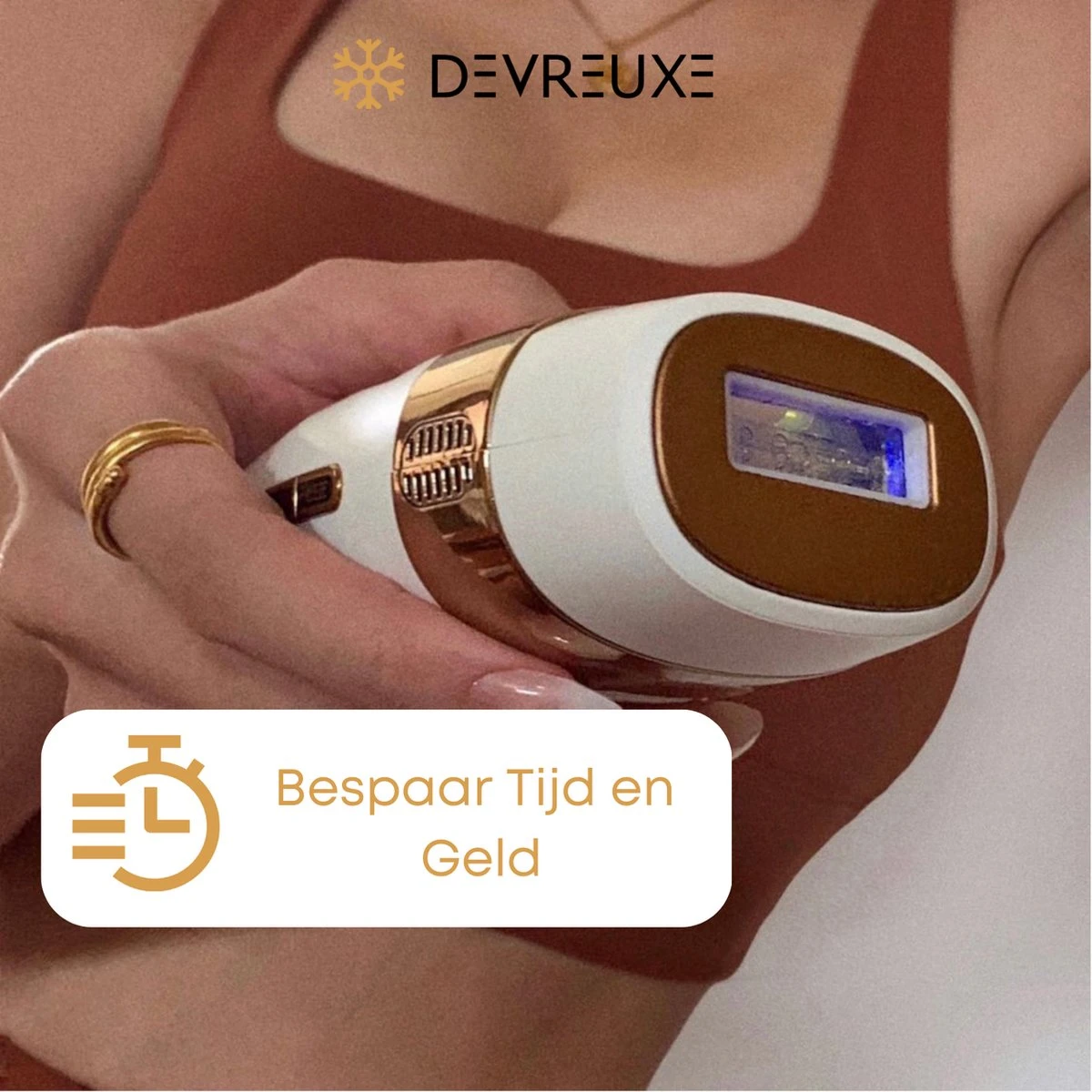 Devreuxe - IPL Ontharingsapparaat – Laser Ontharing – Met Beschermbril – IPL Lichtontharing – 999.999 Flitsen – IPL Ontharing - Met ICE-COOL Functie - Wit 11 Devreuxe - IPL Ontharingsapparaat – Laser Ontharing – Met Beschermbril – IPL Lichtontharing – 999.999 Flitsen – IPL Ontharing - Met ICE-COOL Functie - Wit - Afbeelding 11