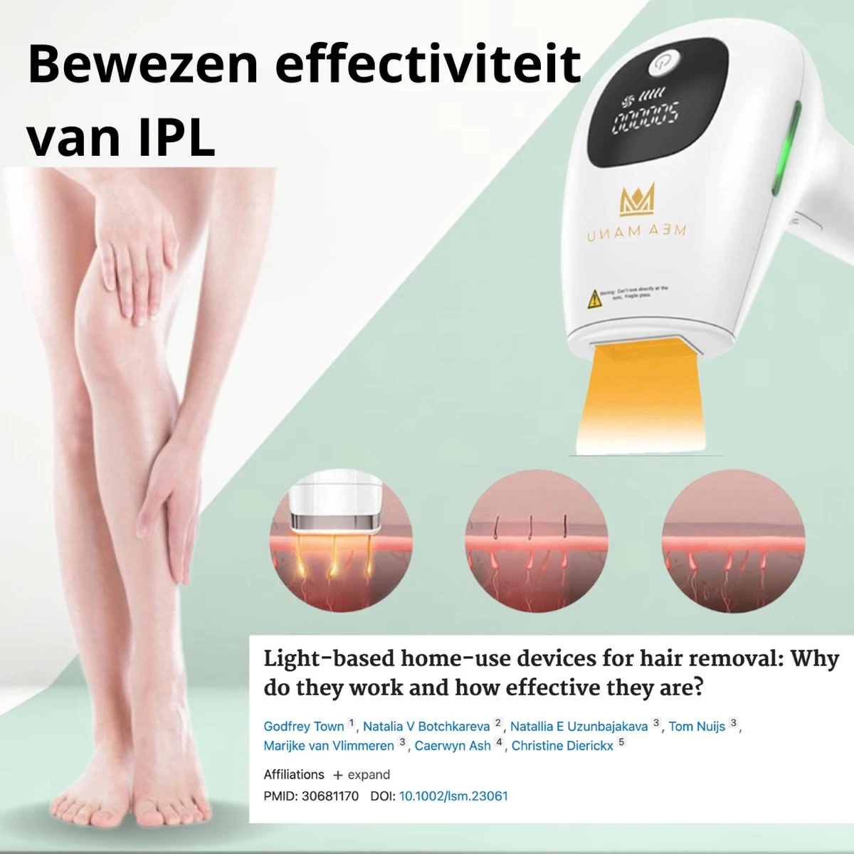 Mea Manu - Laser Ontharingsapparaat - IPL Ontharingsapparaat - Laser Ontharing - Laser En Lichtontharing - IPL Ontharing - Inclusief GRATIS Beschermbril En 2 Scheermesjes 5 Mea Manu - Laser Ontharingsapparaat - IPL Ontharingsapparaat - Laser Ontharing - Laser En Lichtontharing - IPL Ontharing - Inclusief GRATIS Beschermbril En 2 Scheermesjes - Afbeelding 5