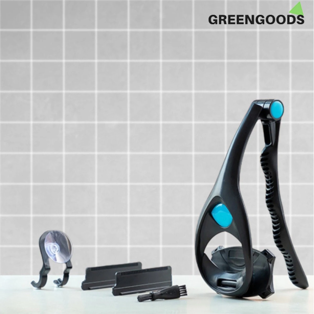 GREENGOODS® - Opklapbaar Scheerapparaat Voor Rug En Lichaam - Rug Scheren - Back Shaver - Rug Scheermes - Dubbele Scheerbladen - Rughaar Verwijderaar 6 GREENGOODS® - Opklapbaar Scheerapparaat Voor Rug En Lichaam - Rug Scheren - Back Shaver - Rug Scheermes - Dubbele Scheerbladen - Rughaar Verwijderaar - Afbeelding 6