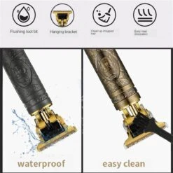 Golden Panther Professionele Draadloze Tondeuse - Trimmer Mannen - Scheerapparaat - Geschikt Voor Haar & Baard - Trimmer Lichaam - Bodygroomer Heren - Precision Detailer - Shaving Men -Verzorgingsproductenwinkel 1200x1200 1182