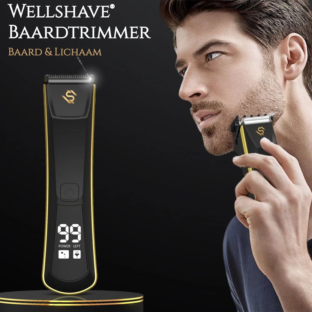 Wellshave Baardtrimmer Mannen - Trimmer Voor Baard En Lichaam - Bodytrimmer Heren 2 Wellshave Baardtrimmer Mannen - Trimmer Voor Baard En Lichaam - Bodytrimmer Heren - Afbeelding 2