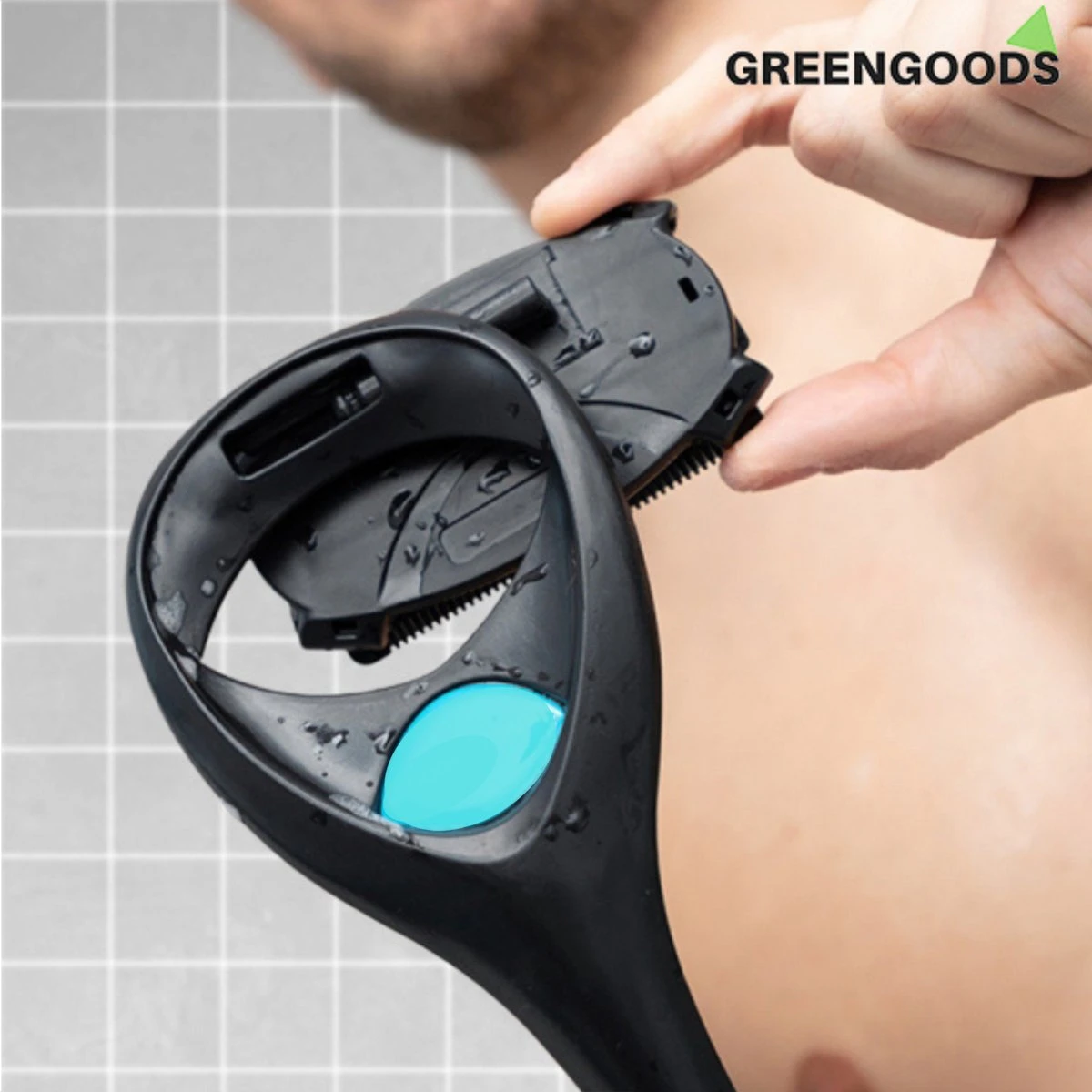 GREENGOODS® - Opklapbaar Scheerapparaat Voor Rug En Lichaam - Rug Scheren - Back Shaver - Rug Scheermes - Dubbele Scheerbladen - Rughaar Verwijderaar 13 GREENGOODS® - Opklapbaar Scheerapparaat Voor Rug En Lichaam - Rug Scheren - Back Shaver - Rug Scheermes - Dubbele Scheerbladen - Rughaar Verwijderaar - Afbeelding 13