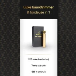 Krexs Gouden Baardtrimmer - Tondeuse - Trimmer - Scheerapparaat - Mannen – Baard -Verzorgingsproductenwinkel 1200x1200 1255