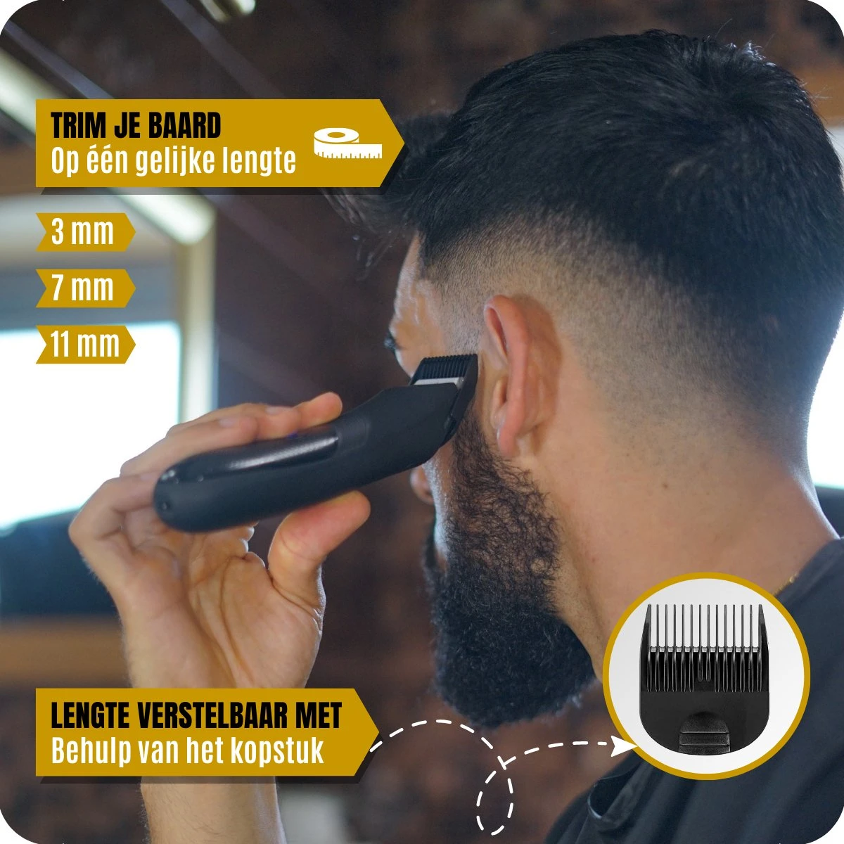BAØRD Baardtrimmer Voor Mannen – Waterdicht – Draadloze Tondeuse - Trimmer Voor Baard & Lichaam – Scheerapparaat – Bodygroomer - Haartrimmer – Baardverzorging – Barber – Oplaadbaar - Zwart 2 BAØRD Baardtrimmer Voor Mannen – Waterdicht – Draadloze Tondeuse - Trimmer Voor Baard & Lichaam – Scheerapparaat – Bodygroomer - Haartrimmer – Baardverzorging – Barber – Oplaadbaar - Zwart - Afbeelding 2