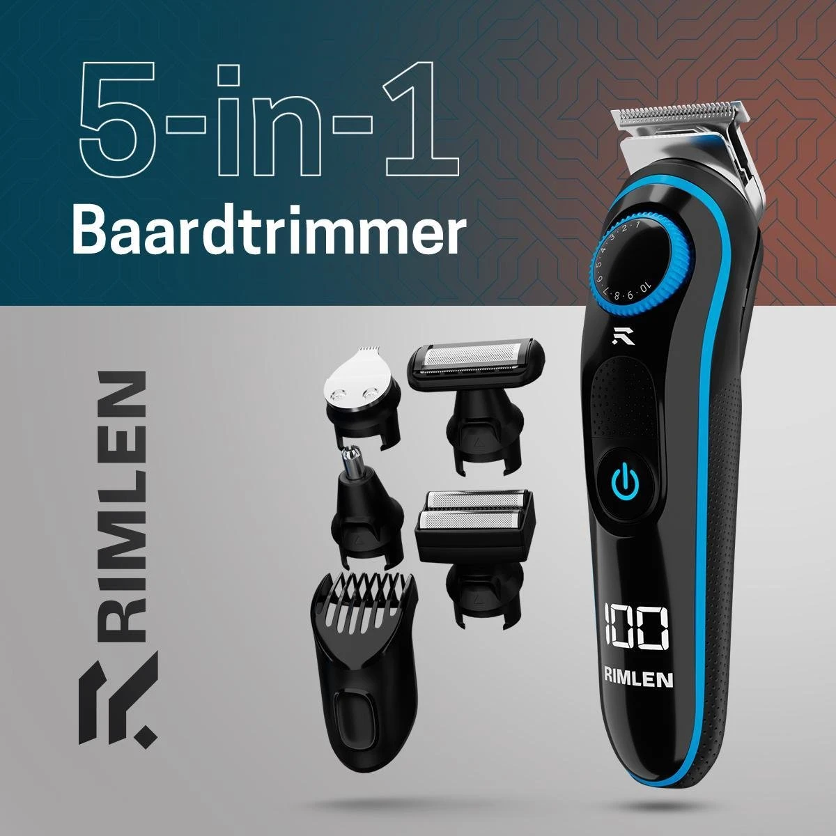 5 In 1 Baardtrimmer Voor Mannen - Trimmer Voor Baard En Lichaam - Neus En Oor -Bodygroomer - 0.5-10MM 2 5 In 1 Baardtrimmer Voor Mannen - Trimmer Voor Baard En Lichaam - Neus En Oor -Bodygroomer - 0.5-10MM - Afbeelding 2