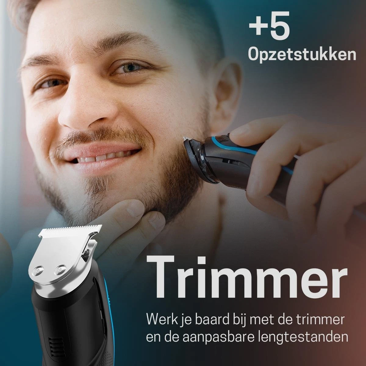 5 In 1 Baardtrimmer Voor Mannen - Trimmer Voor Baard En Lichaam - Neus En Oor -Bodygroomer - 0.5-10MM 6 5 In 1 Baardtrimmer Voor Mannen - Trimmer Voor Baard En Lichaam - Neus En Oor -Bodygroomer - 0.5-10MM - Afbeelding 6