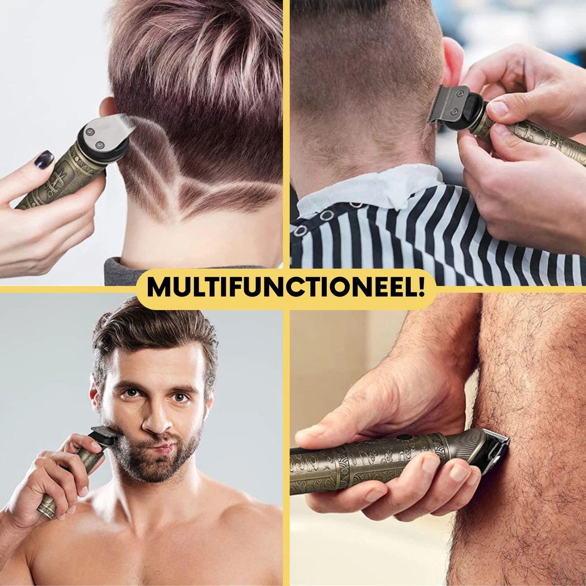 6-in-1 Baardtrimmer Mannen - Trimmer Voor Baard En Lichaam - Incl. 6 Opzetstukken - Bodygroomer Mannen - Bodytrimmer Heren - Tondeuse - 0.5-15MM - Neus En Oor 5 6-in-1 Baardtrimmer Mannen - Trimmer Voor Baard En Lichaam - Incl. 6 Opzetstukken - Bodygroomer Mannen - Bodytrimmer Heren - Tondeuse - 0.5-15MM - Neus En Oor - Afbeelding 5