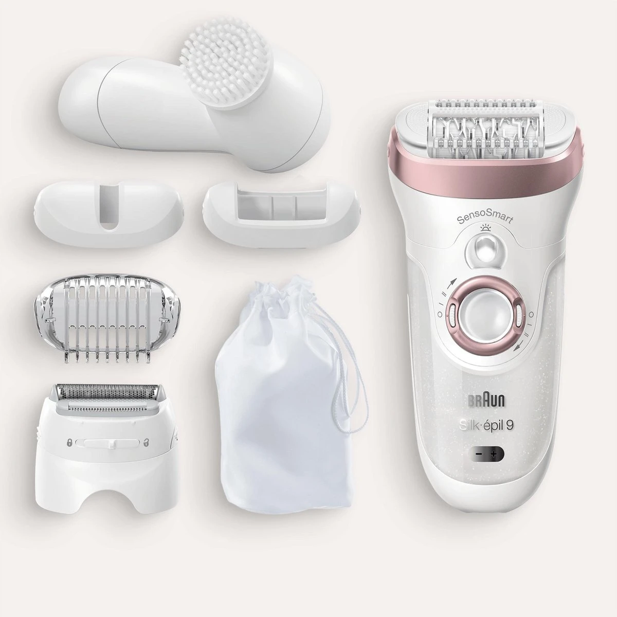 Braun Silk-épil 9 9-880 - Epilator - Voor Vrouwen Voor Langdurige Ontharing - Wit/Roségoud 2 Braun Silk-épil 9 9-880 - Epilator - Voor Vrouwen Voor Langdurige Ontharing - Wit/Roségoud - Afbeelding 2