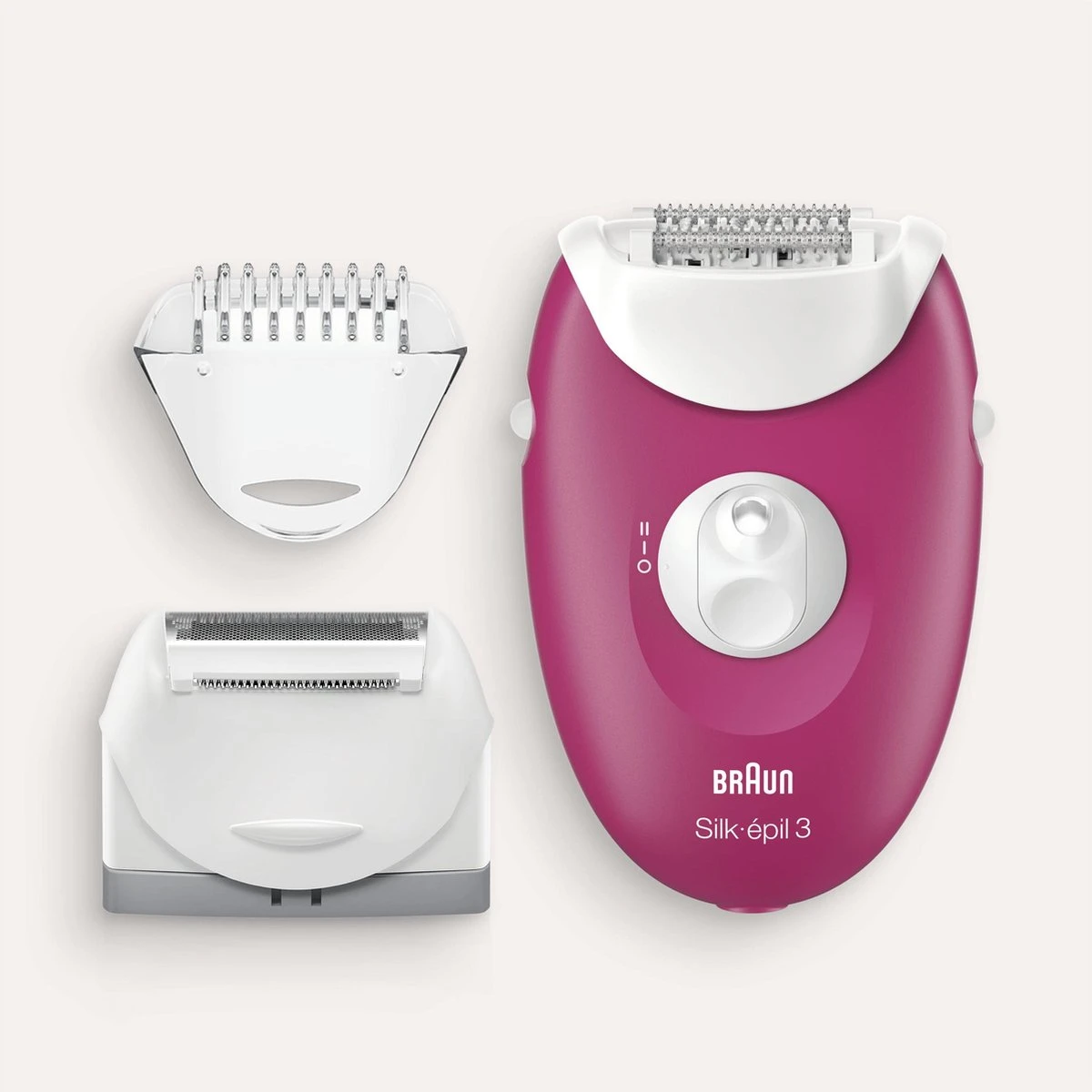 Braun Silk-épil 3 3-410 - Elektrische Epilator Voor Dames - Roze/wit 2 Braun Silk-épil 3 3-410 - Elektrische Epilator Voor Dames - Roze/wit - Afbeelding 2