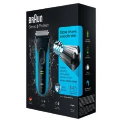 Braun Series 3 ProSkin 3045s Scheerapparaat Met Scheerblad - Blauw -Verzorgingsproductenwinkel 1200x1200 1415
