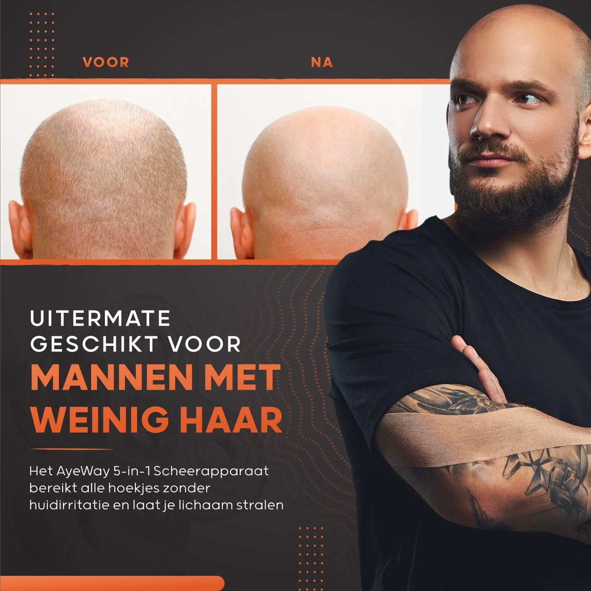 AyeWay 5 In 1 Scheerapparaat - Draadloos - Baardtrimmer - Scheren, Trimmer & Reiniger - Scheerapparaat Mannen - Trimmer Baard 12 AyeWay 5 In 1 Scheerapparaat - Draadloos - Baardtrimmer - Scheren, Trimmer & Reiniger - Scheerapparaat Mannen - Trimmer Baard - Afbeelding 12