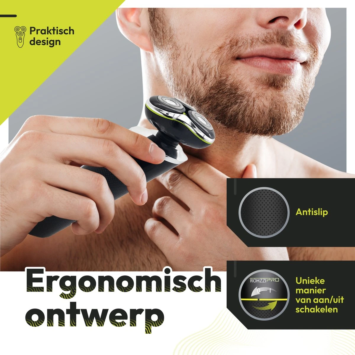 RohzziPro HT9533 Volledige Set Scheerapparaat - 30 Dagen Uitproberen - Tondeuse Mannen - Shaver - Neus, Haar En Baardtrimmer 2 RohzziPro HT9533 Volledige Set Scheerapparaat - 30 Dagen Uitproberen - Tondeuse Mannen - Shaver - Neus, Haar En Baardtrimmer - Afbeelding 2