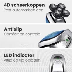 Auronic Scheerapparaat - Set - Mannen - Met Trimmer En Tondeuse - Zilver 13 Auronic Scheerapparaat - Set - Mannen - Met Trimmer En Tondeuse - Zilver -Verzorgingsproductenwinkel 1200x1200 1445